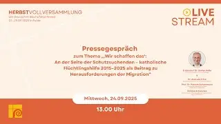 Pressegespräch: „‚Wir schaffen das‘ - 10 Jahre katholische Flüchtlingshilfe | 24.09.2025 - 13.00 Uhr
