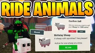 Roblox Islands RIDE ANIMALS UPDATE! Mount Animals, Birthday Sheep Skin