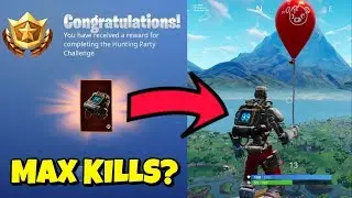 MAX KILLS WITH HUNTING PARTY BACKBLING 'E.L.I.M.' IN FORTNITE
