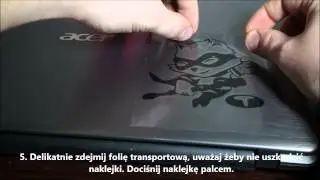 Instrukcja przyklejania naklejek winylowych.