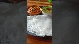 Quick Neer Dosa in 10 Minutes 😋😍 #shorts #recipe #trending