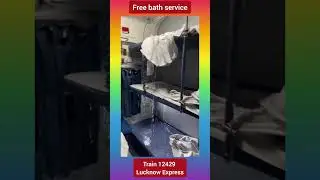 free bath service in lucknow express #lucknow #railway #indianrailways