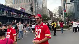 Bloodstained Men Pre-Gaming at Super Bowl 59, New Orleans!