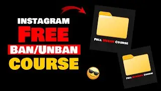Instagram Free Ban or Unban Course | How To Make Money From this Community
