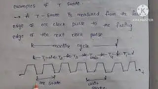 Machine cycle and T state in telugu || microcontrollers and interfacing