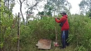Solo camping mancing masak ikan makan tidur di shelter@Rangga Petualang mancing. 