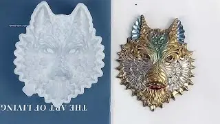 Craft Your Wild Side with the Wolf Head Relief Decoration Resin Mold!