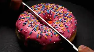 Donut Explosion ASMR | What Happens When You Cut Open a Glowing Donut?