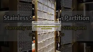 Stainless Steel Screen Partition #screen #partition #leadmc #metal #display #luxury #divide #steel