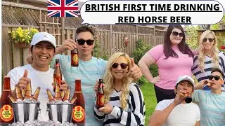British Friends First Time Drinking Red Horse Beer | Nasarapan sila sa beer