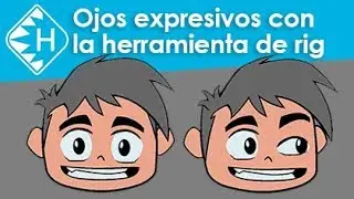 ToonBoom - Ojos expresivos usando herramienta de rigging y el nodo de cutter - Tutorial Animación