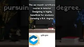 Certificate course in Interior Designing । Job oriented course