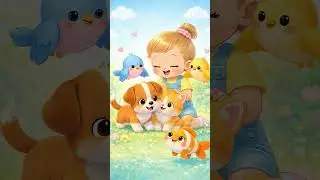My Animal Friends 🐶🐱 | Cute Kids Poem | Animals Sounds Cartoon | #Shorts #rhymetime #rhymesongs