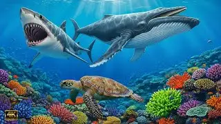 🐳Ocean Wildlife 4K: The Blue Kingdom of Life | Underwater Cinematic Documentary | Relaxing Sounds