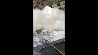 Mimico Creek Spill Aug12/2018 Van dusen foot bridg