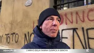 L'arrivo della fiamma olimpica a Genova del 09.01.26