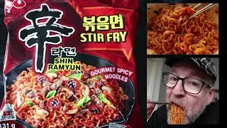 Shin Ramyun Gourmet Spicy Noodles Stir Fry (Nongshim Brand) | Korean Noodles Mukbang | Jan Tom Yam