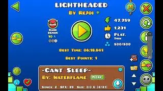 Beating the Geometry Dash level 