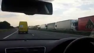 Operation Stack M20 & Calais strike: 5000 lorries, 26 miles of queues