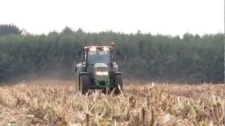 Jesień w polu 2012 - Kukurydza,Talerzowanie,Rozsiewanie wapna.