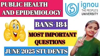 #BANS-184 Most important questions for June exam 2025 Students #bans184#ignouupdates English medium