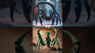 Scorpion vs Mantis (tarantula, crassicauda, oriental hornet, purple butterfly) #scorpion #insects