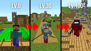Mobile Game Ads Portrayed by Minecraft