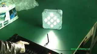 9x18W RGBAW+UV Rechargeable battery powered & wireless DMX LED uplights