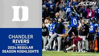 Chandler Rivers 2024 Regular Season Highlights | Duke Cornerback