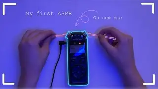 MY FIRST ASMR WITH MY NEW TASCAM MIC!! (no talking)