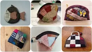 New stunning simple patchwork zipper quilted pouch design by pop up fashion❤️ 