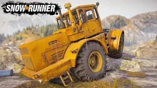 SnowRunner | Smashing Barrels with a Heavy Tractor 💥🚜