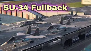 Modern Warships: SU-34 Strike Fighter in action.