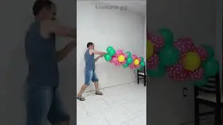 😊ARCO DE GLOBOS SIN ESTRUCTURA 🌸 flores con globos - gustavo gg