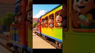 Gaddi Aai Gaddi Aai 🚂 | Kids Train Rhymes Hindi #cartoon #youtubeshorts #kids