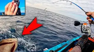 La HISTORIA de Como casi PIERDO 3 DEDOS, Calamares/Sepias/Mero/Gallo... ¡H POWER! Pesca en kayak
