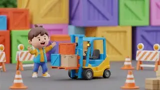 Big Construction Trucks ABC Song for Kids | ABC & Vehicle Song, Nursery Rhymes, Baby Songs & Kids