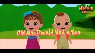 Old Macdonald had a Zoo - Kids Rhyme | Minibus | @KidsZoneForever