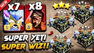 TH17 SUPER YETI Attack With SUPER WIZARD | Best TH17 Attack Strategy With SUPER YETI | Town Hall 17