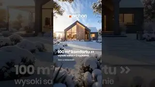 Nowoczesna stodoła-100 m&sup2; komfortu, kt&oacute;ry zaskakuje nie tylko z zewnątrz. ✨Dom w kiścieniach ARCHON+