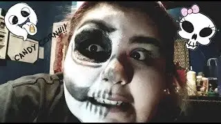 Half On Halloween Family Dollar Makeup Tutorial/ Prank!