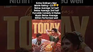 Extra Ordinary Man Movie Review #nithin #sreeleela #tollywood #extraordinaryman #telugumovie