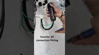 Solar inverter AC connection fitting#solar #solarinverters #shortvideo #shortsfeed #shorts