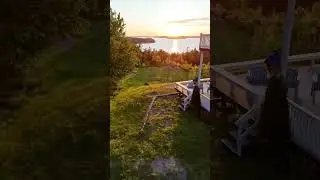 Bluff House Vacation in Maine #maine #vacation #drone #acadia #Atlantic #bluffs #sunset