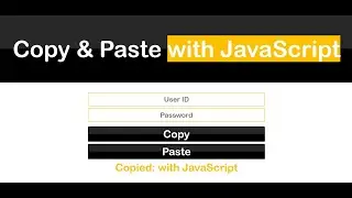 Copy and Paste with CSS & JavaScript