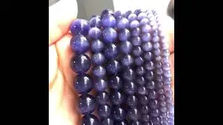Purple Cats Eye beads 4/6/8/10/12mm