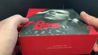 Unboxing Royal Mint 2020 David Bowie 5 oz Silver Proof &pound;10 Pounds