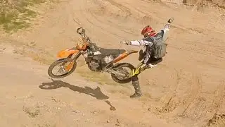 Enduro racing. Friendly ride.