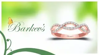 Barkev's Unique Rose Gold Wedding Band 8206WP
