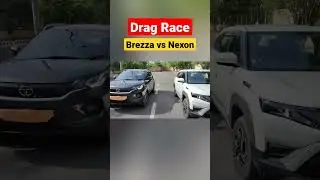 DRAG RACE BREZZA vs NEXON || #shorts #brezza #nexon #dragrace